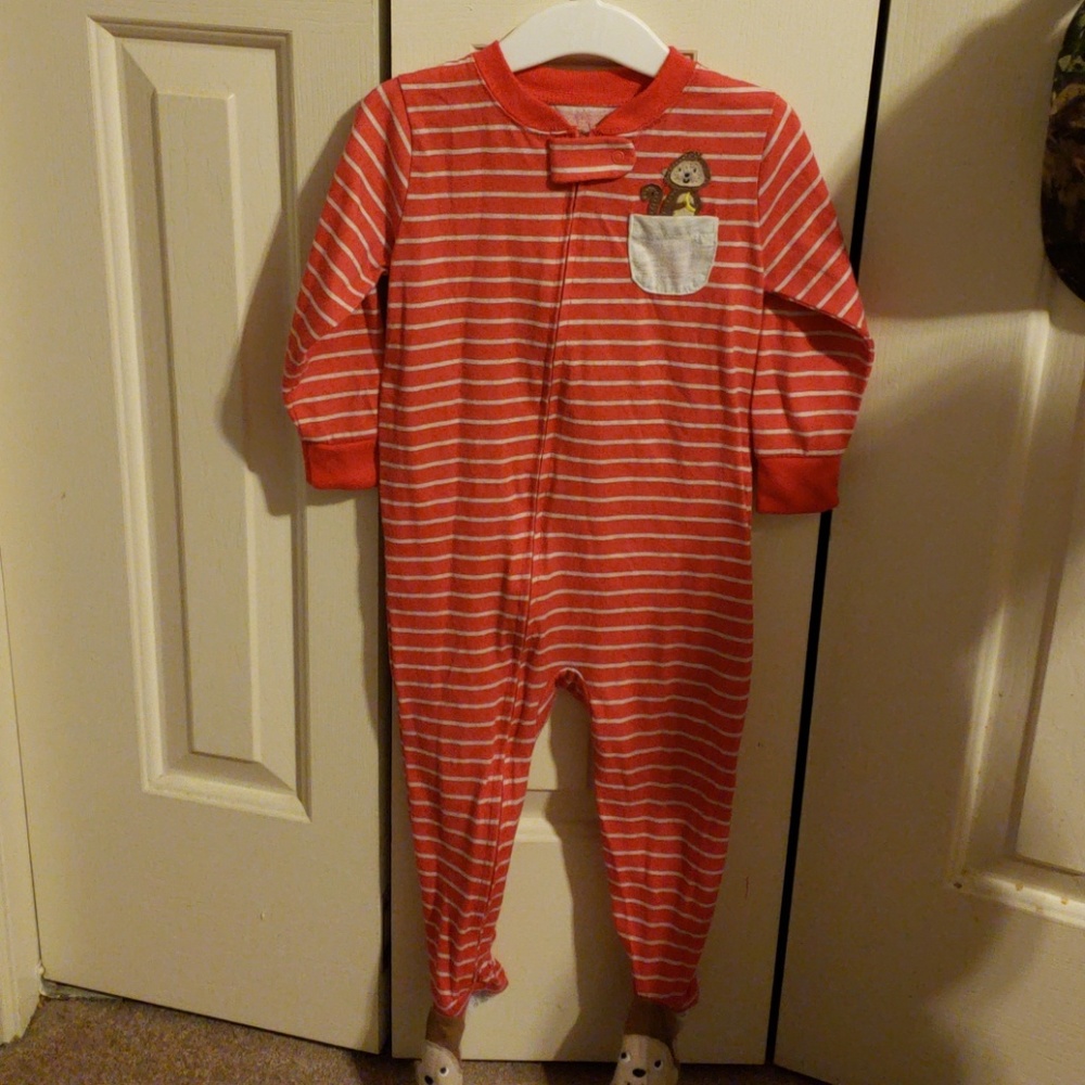 Red and white bodysuit